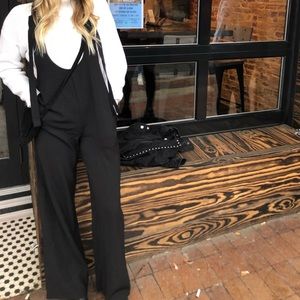 Black cloth overalls